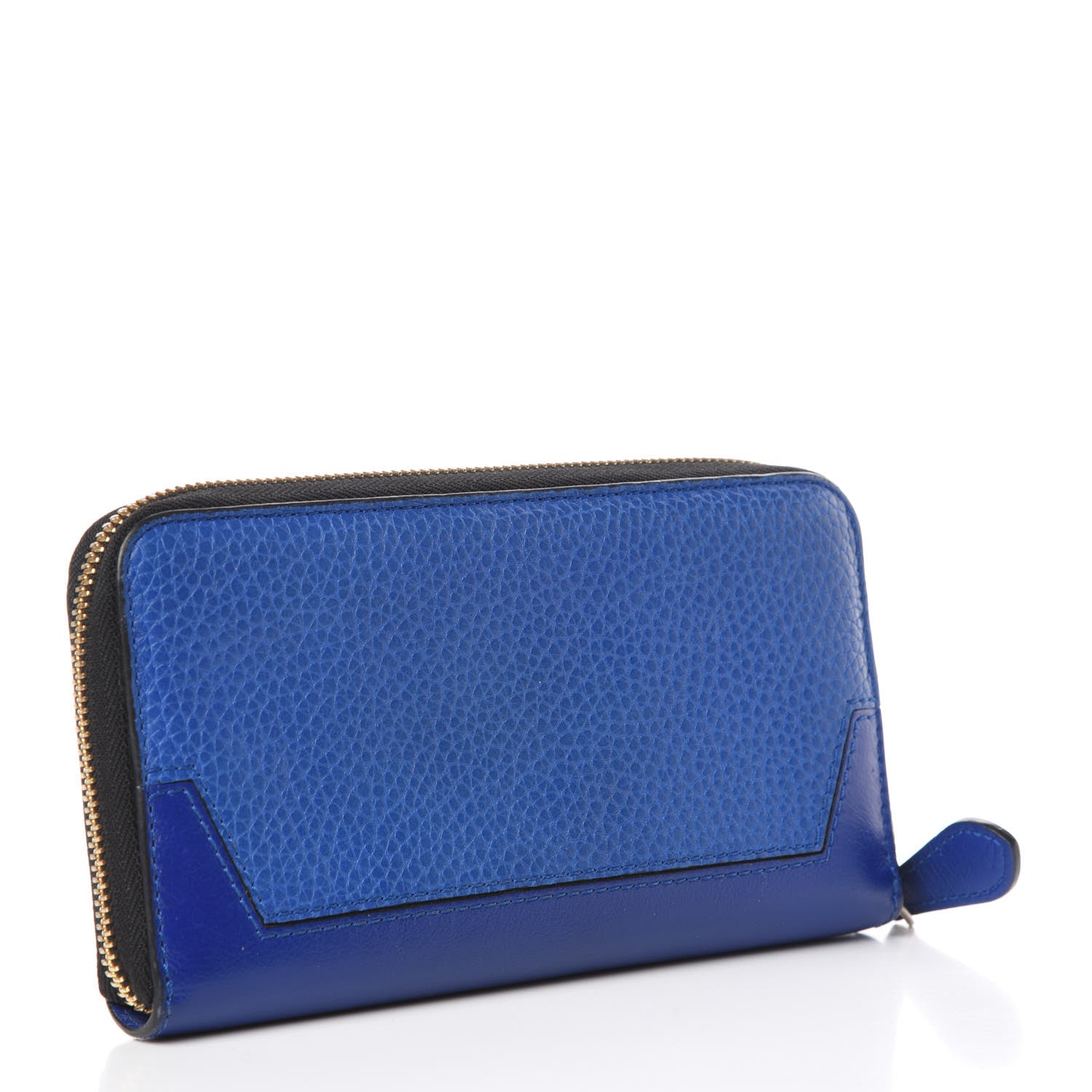 Burberry Calfskin Ziggy Zip Around Wallet Brilliant Blue 3 of 10