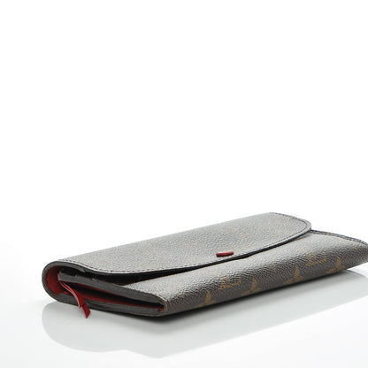 Louis Vuitton Monogram Emilie Wallet Red 4 of 6