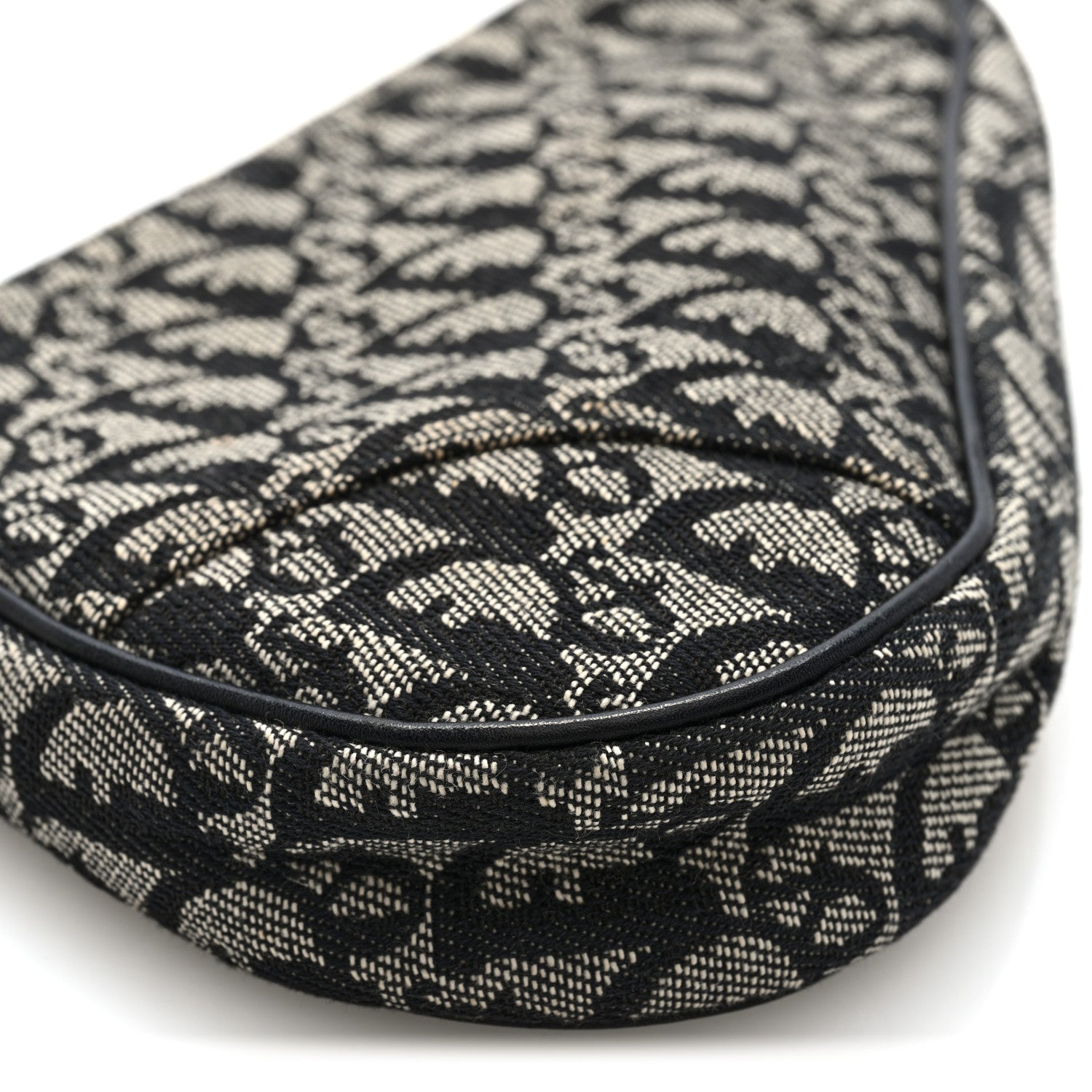 Christian Dior Monogram Mini Saddle Pochette Black 9 of 10