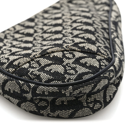 Christian Dior Monogram Mini Saddle Pochette Black 9 of 10