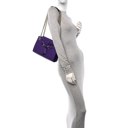 Gucci Guccissima Small Emily Chain Shoulder Bag Purple 3 of 10
