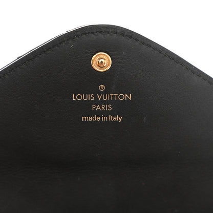 Louis Vuitton Calfskin Love Lock New Wave Long Wallet Black 6 of 10