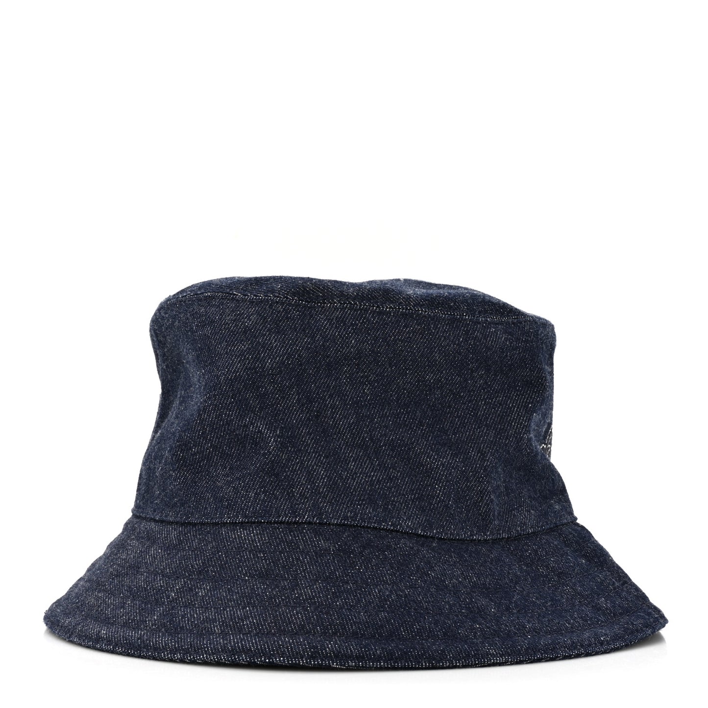 Cotton Denim Embroidered Harper Emile Bucket Hat 56 Indigo