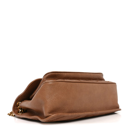Saint Laurent Crinkled Calfskin Matelasse Monogram Medium Niki Chain Satchel Caramel 4 of 10