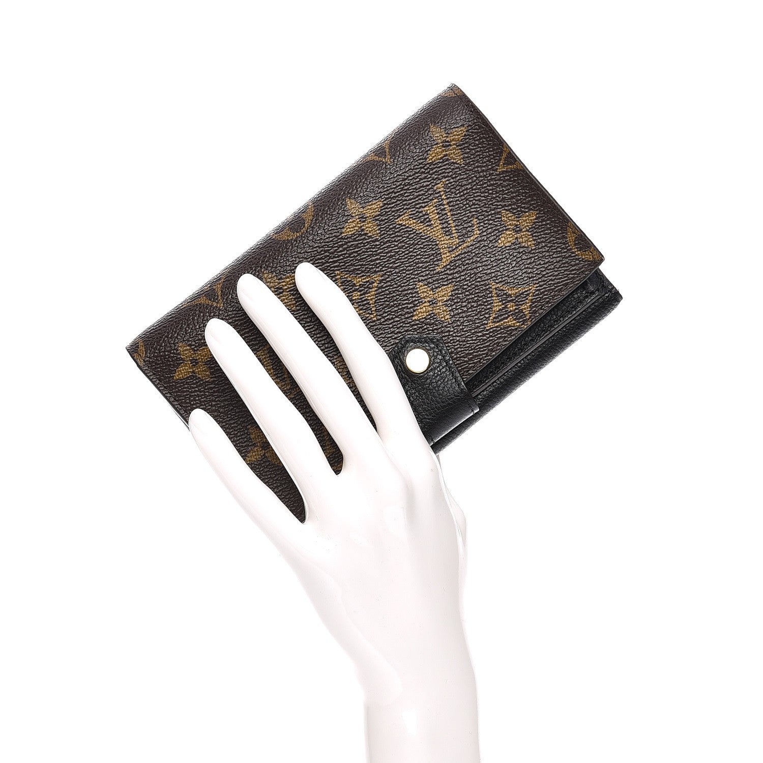 Louis Vuitton Monogram Pallas Compact Wallet Black 2 of 8