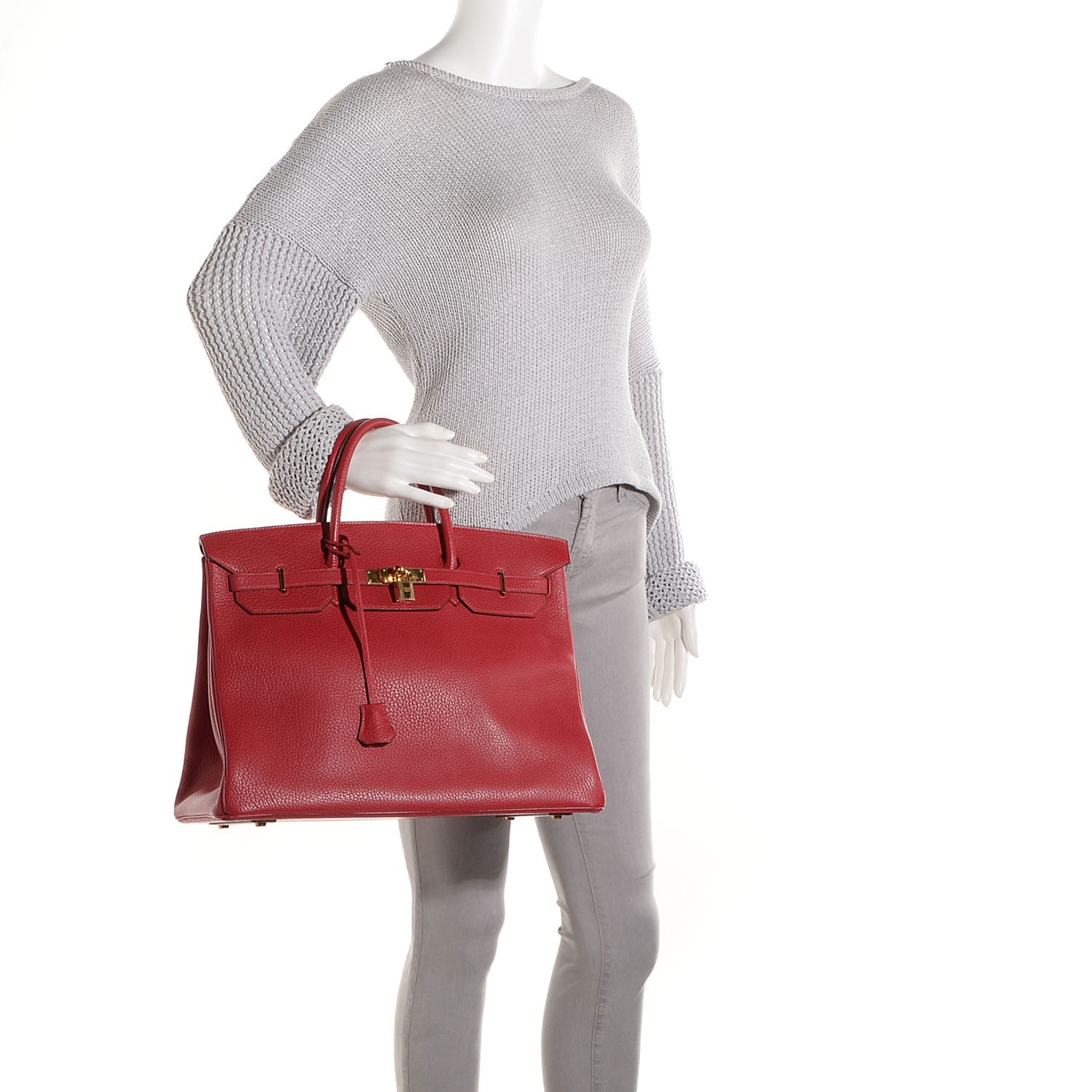 Hermes Fjord Birkin 40 Rouge 2 of 20