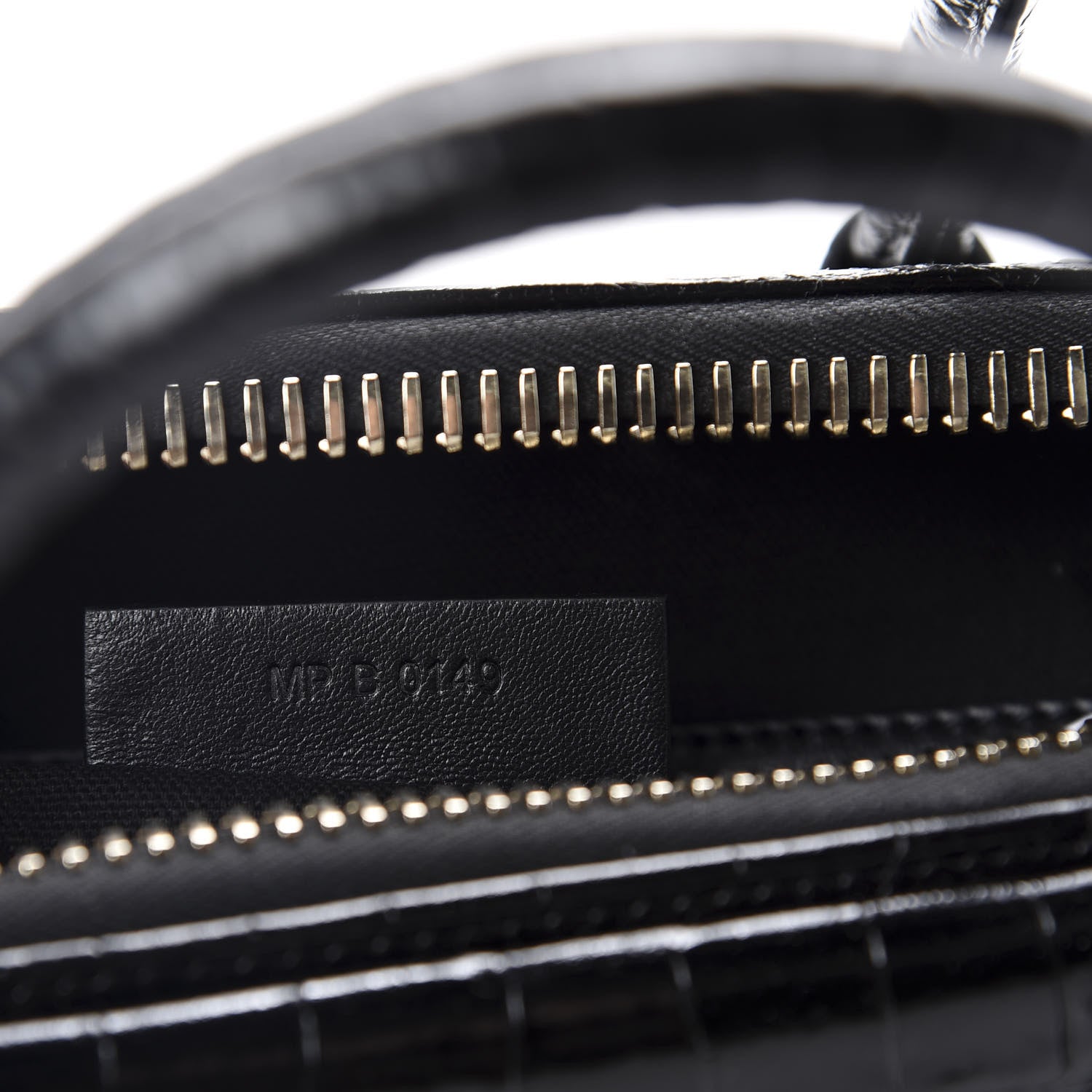Givenchy Calfskin Crocodile Embossed Small Antigona Black 9 of 10
