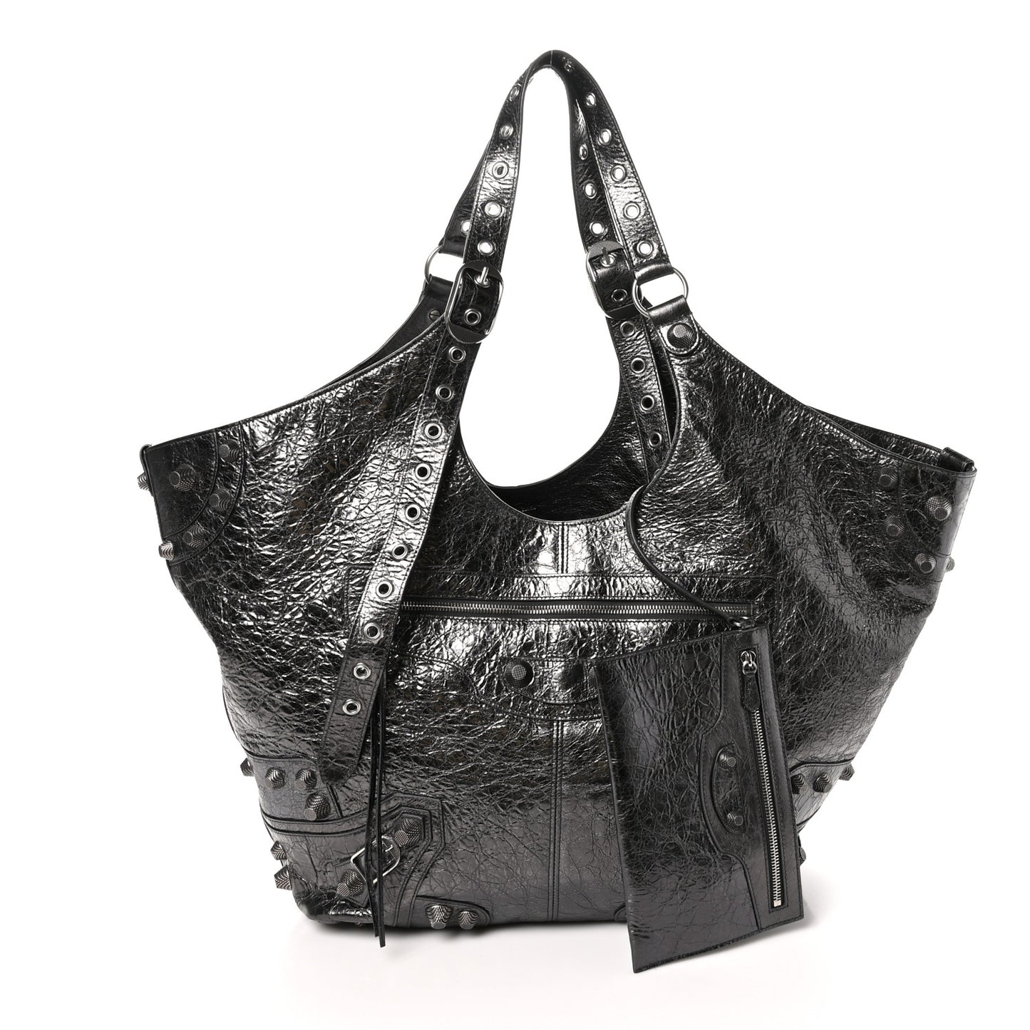 Agneau Arena Large Le Cagole Carry All Bag Steel Grey