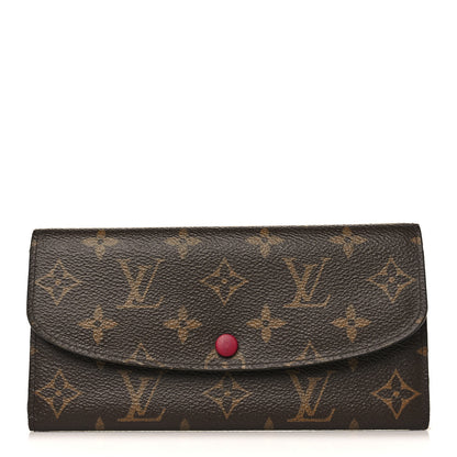 Louis Vuitton Monogram Emilie Wallet Fuchsia 1 of 9