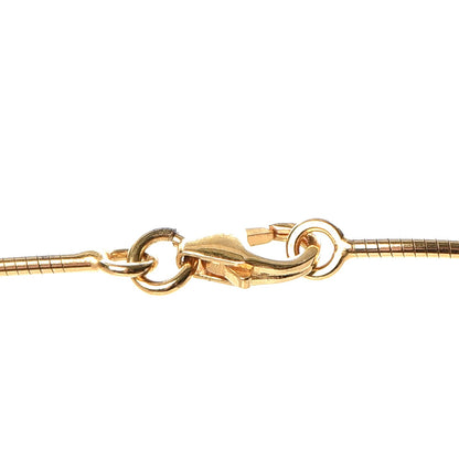 Hermes Lacquered Gold Pop H Pendant Necklace Orange 5 of 7