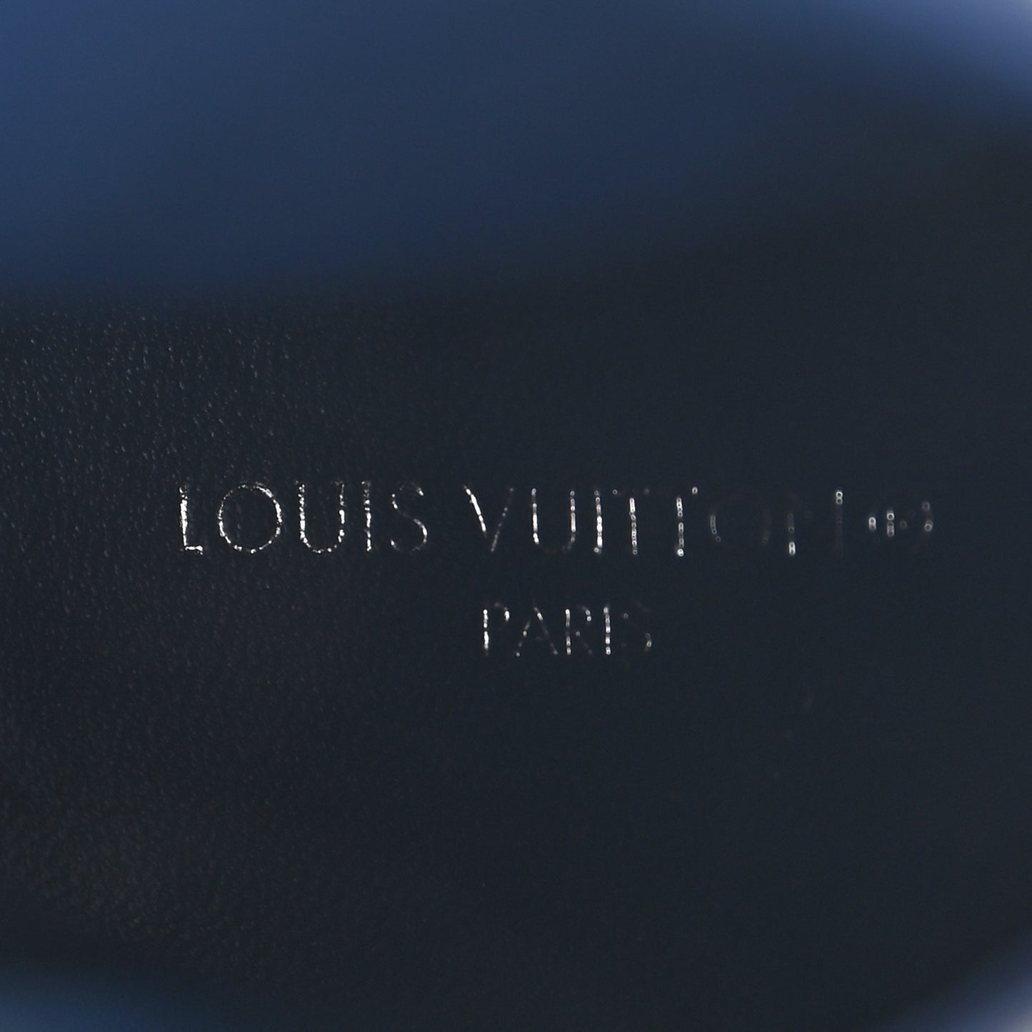 Denim Monogram Silhouette Ankle Boots 36.5 Navy Blue