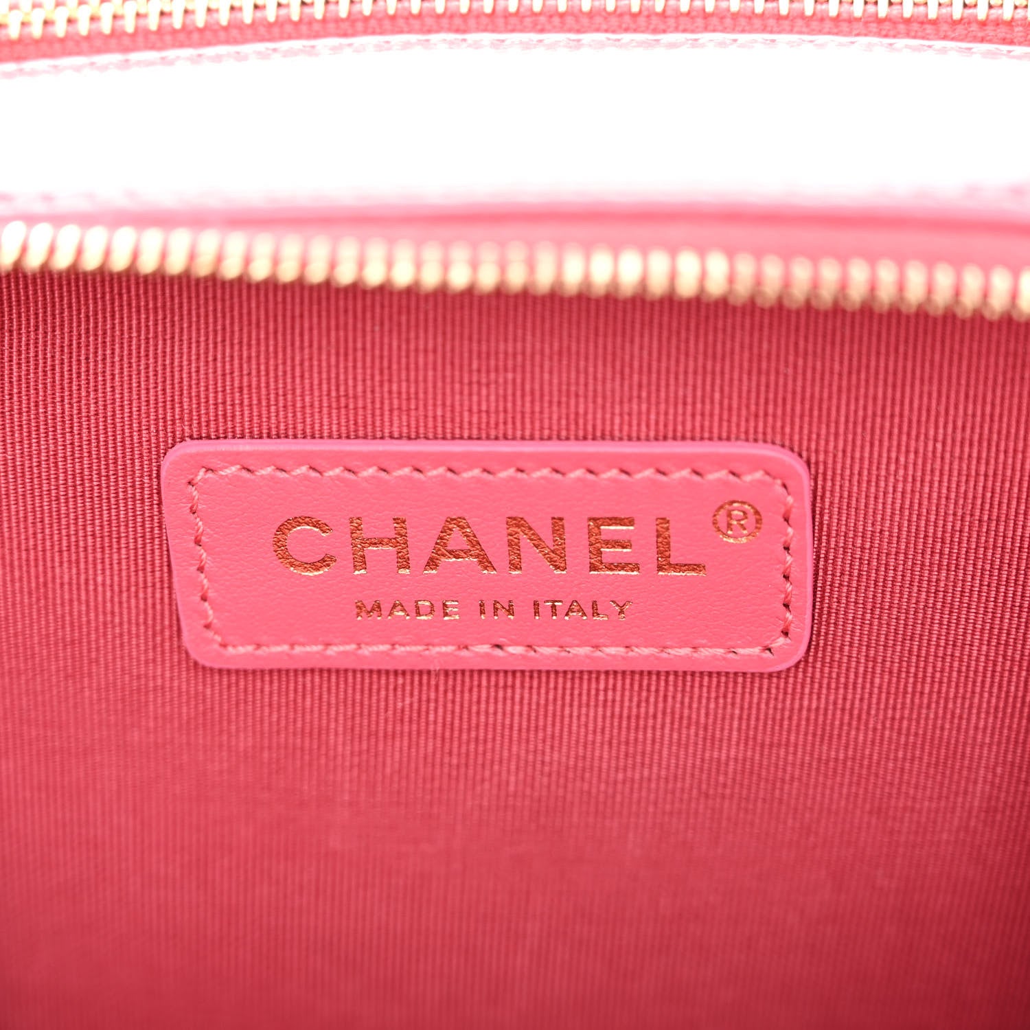 Chanel Glazed Aged Calfskin Quilted Small Top Handle Vanity Case Dark Pink 7 of 11