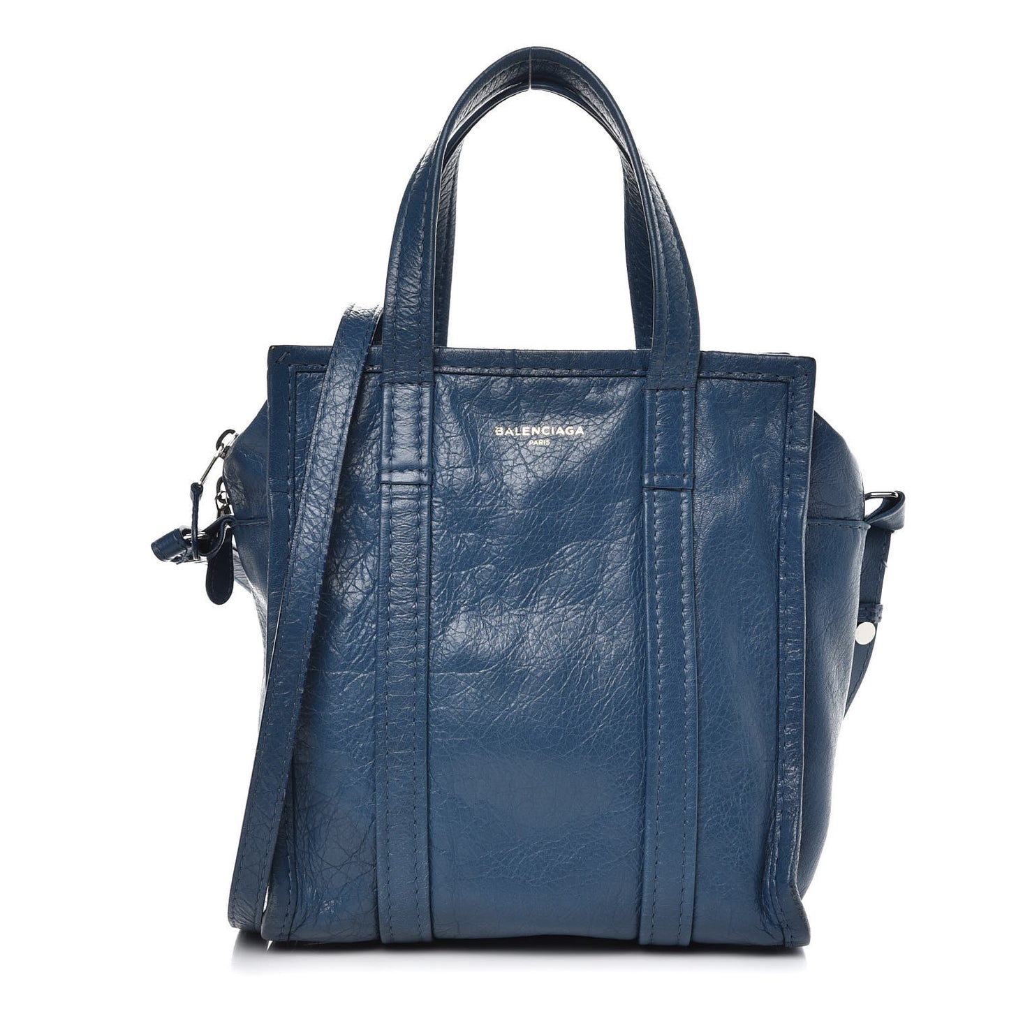 Agneau XS Bazar Shopper Tote Bleu Profond