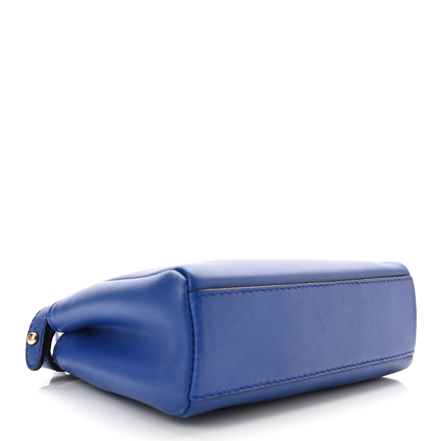 Shiny Nappa Micro Peekaboo Iconic Satchel Bluette