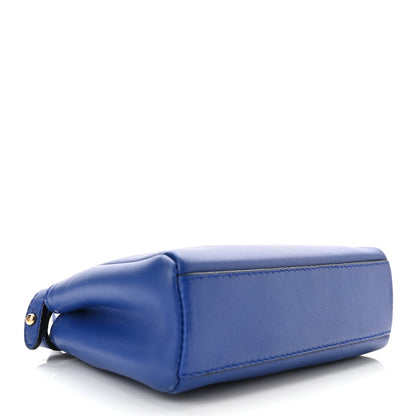 Fendi Shiny Nappa Micro Peekaboo Iconic Satchel Bluette 3 of 9