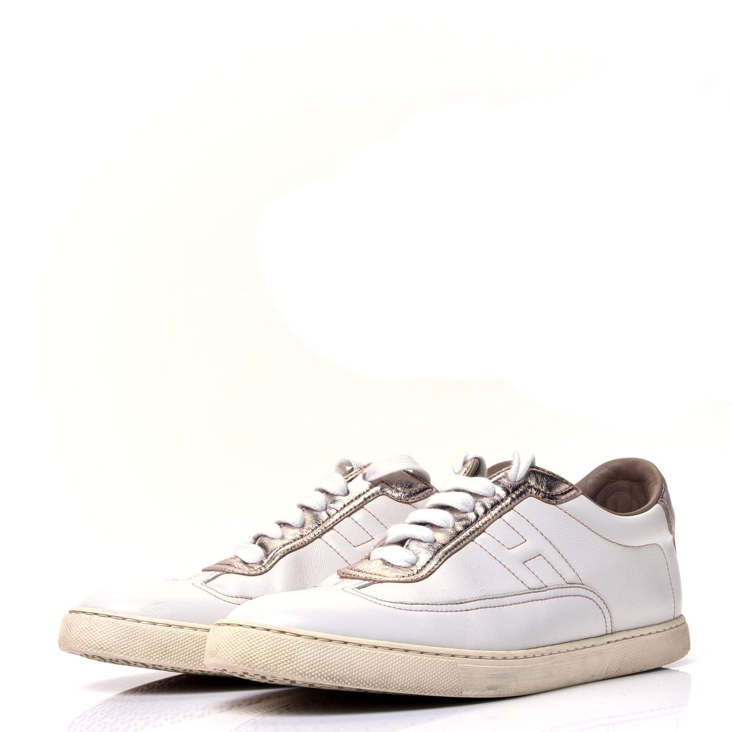 Swift Nappa Quicker Sneakers 38 Blanc Or Rose