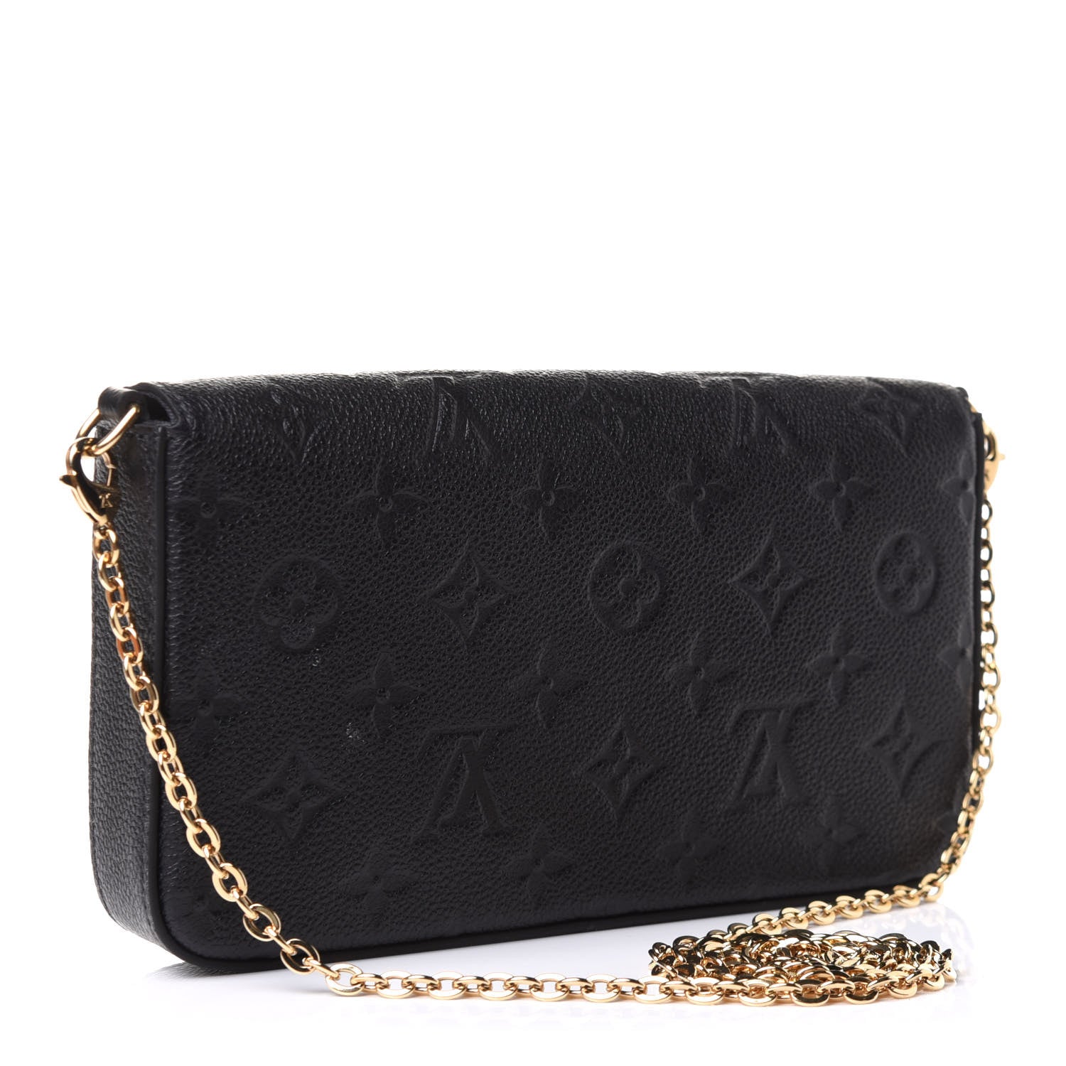 Louis Vuitton Empreinte Pochette Felicie Chain Wallet Black 4 of 14