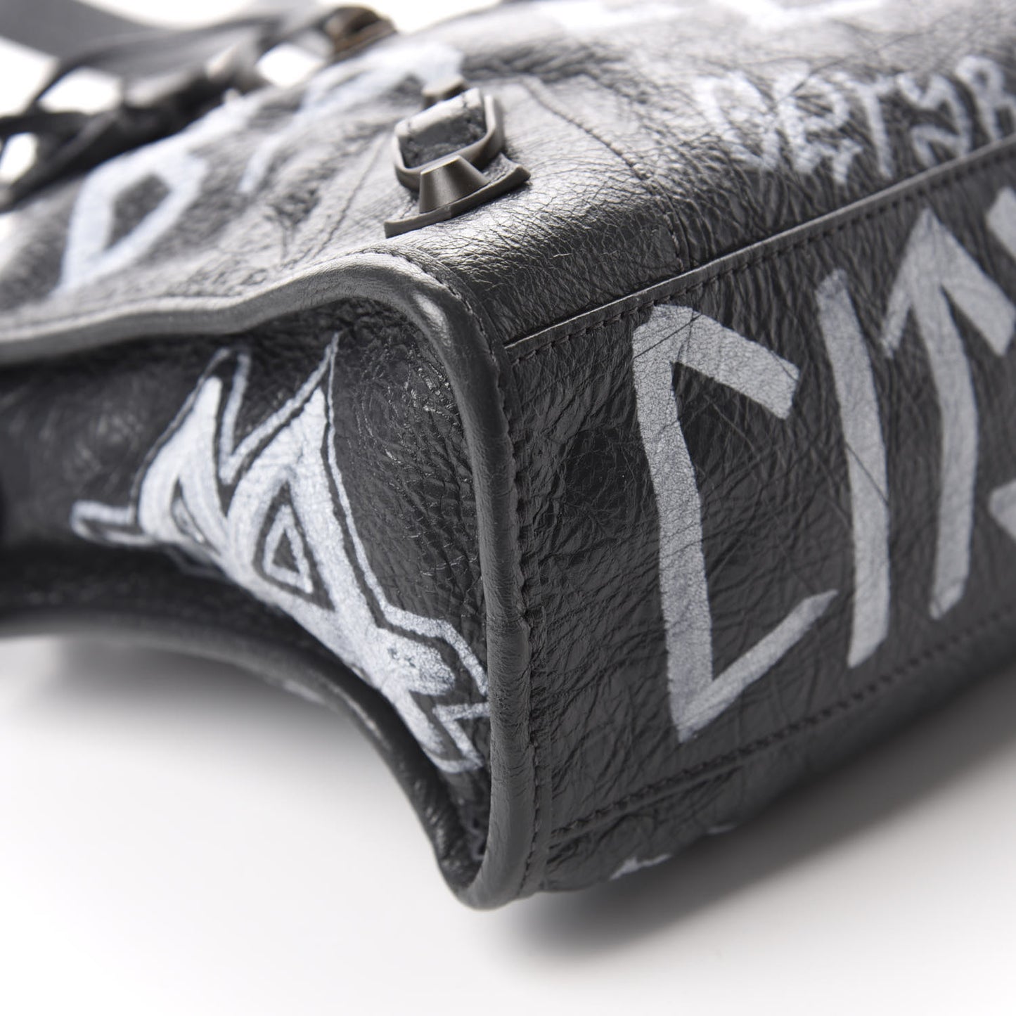 Agneau Arena Graffiti All Over Classic Hardware S City Gris Fossile White