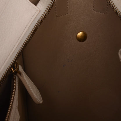 Celine Goatskin Micro Luggage White 10 of 15