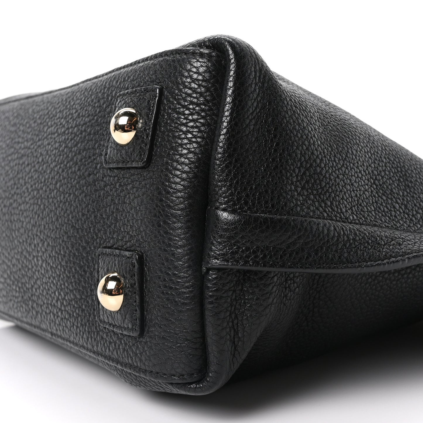 Classic Grained Calfskin Small Alice Satchel Black