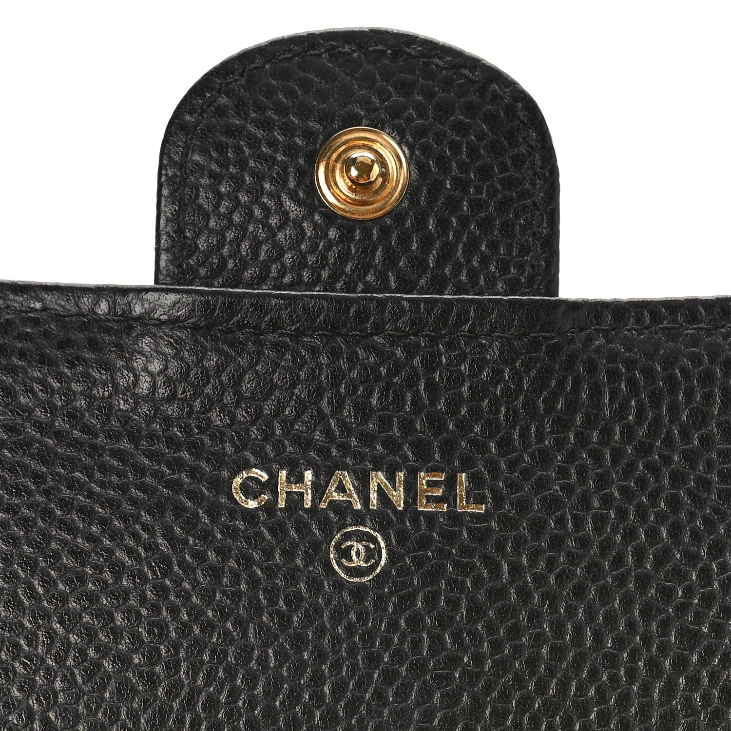 Chanel Caviar Quilted Large Gusset Flap Wallet Black 6 of 9