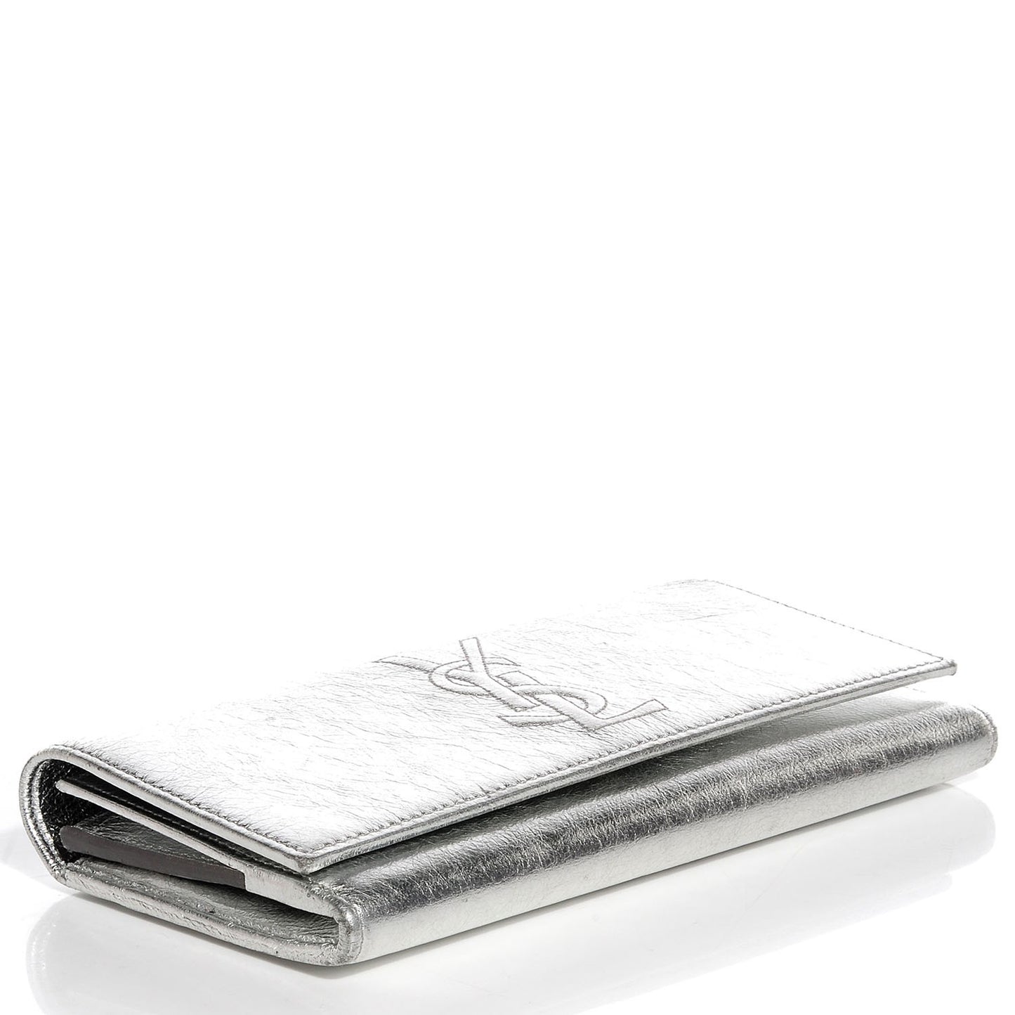 Metallic Leather Belle De Jour Wallet Moon