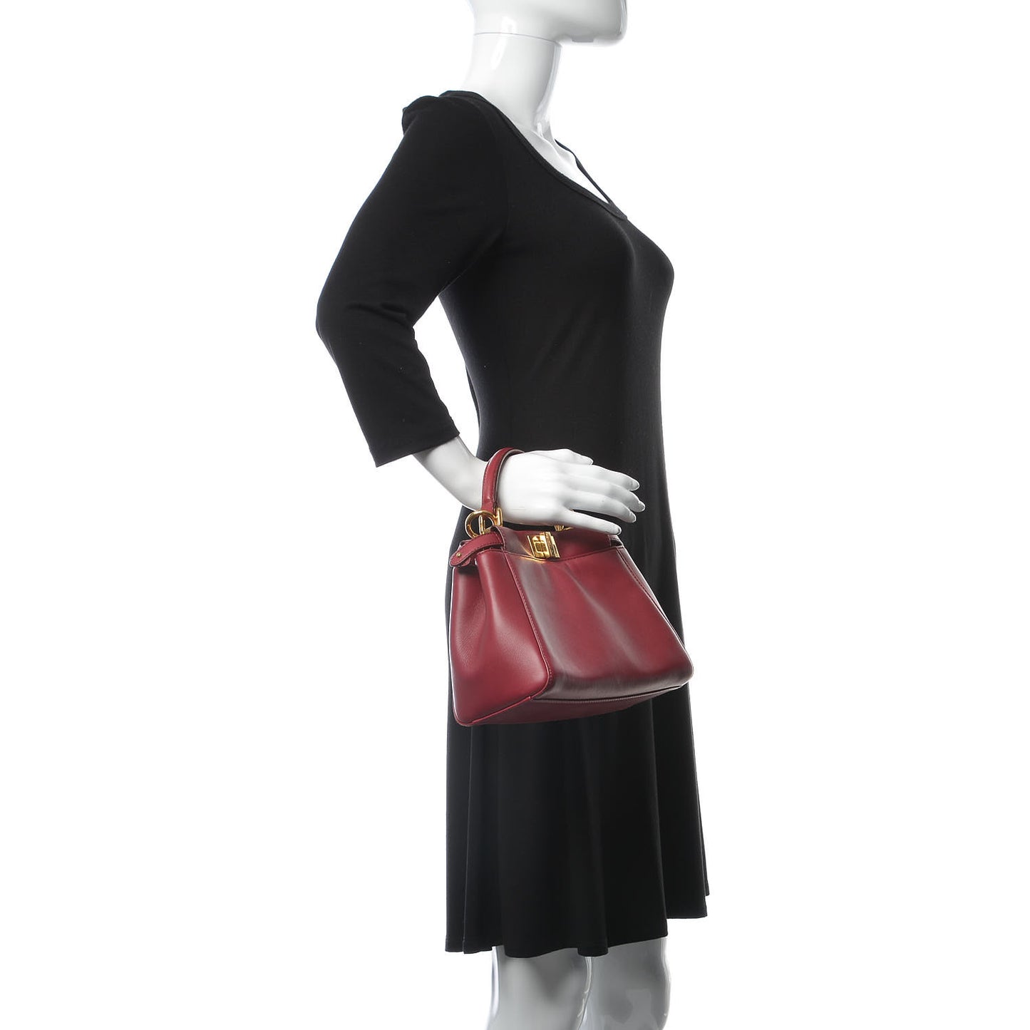 Nappa Monster Eyes Mini Peekaboo Iconic Satchel Amarena Fiamma