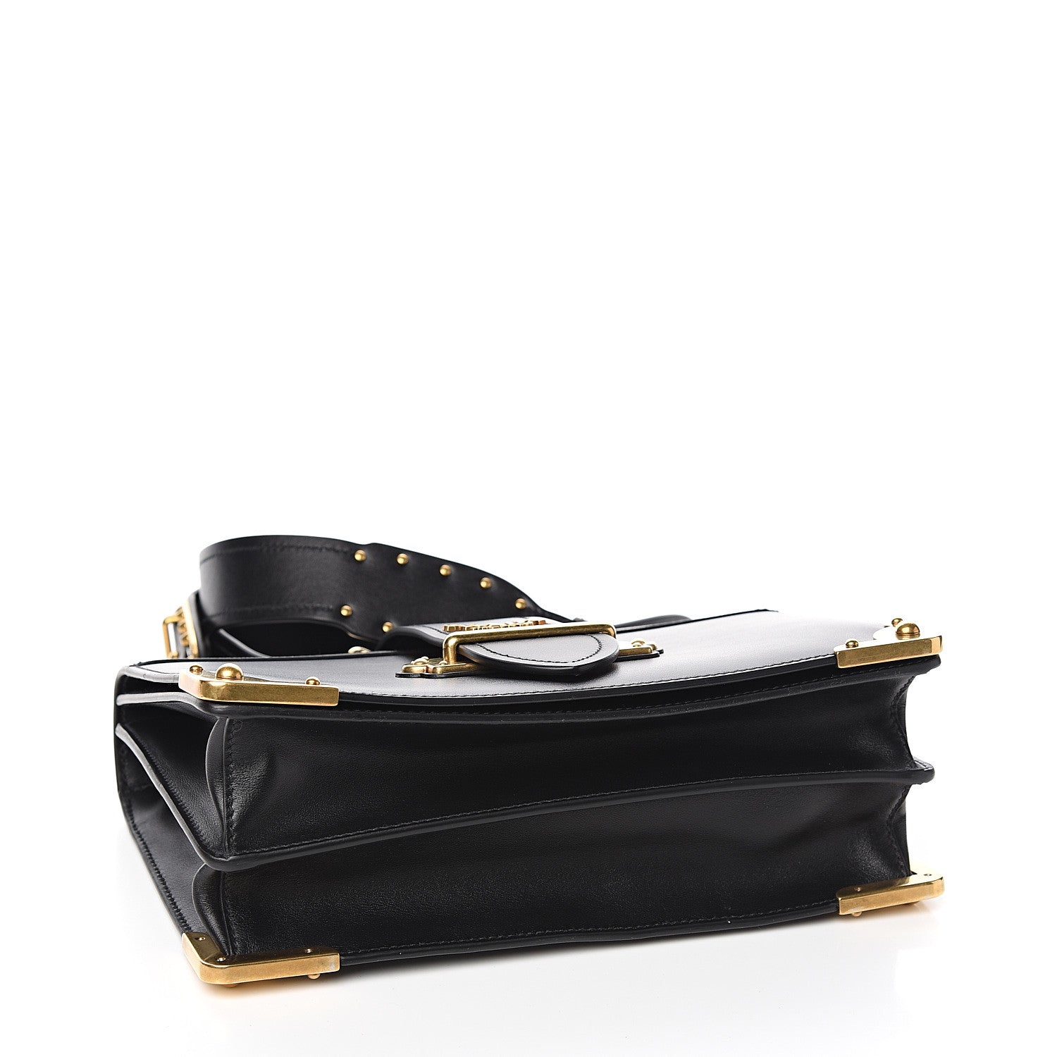 Prada City Calf Saffiano Large Cahier Bag Black 3 of 8