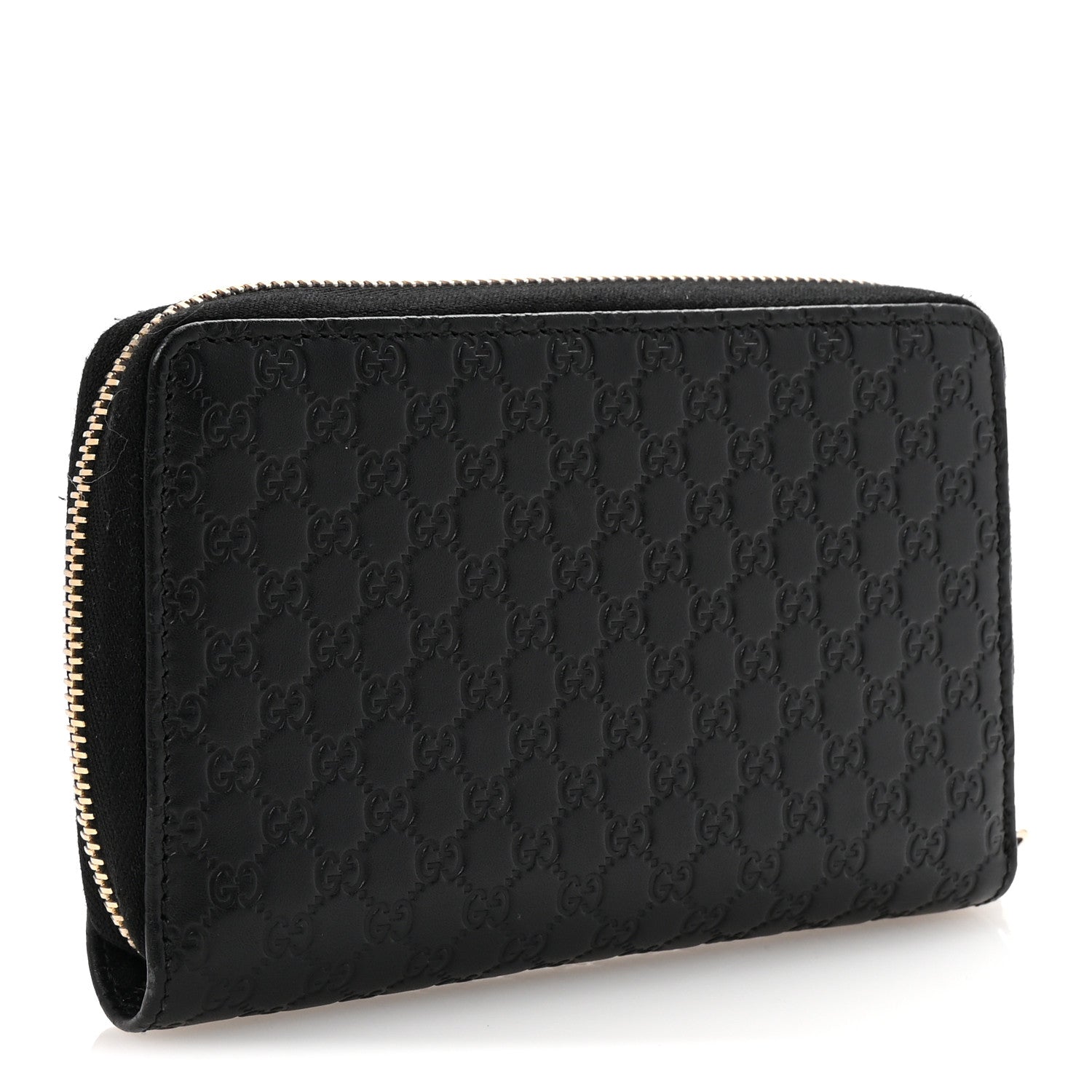 Gucci Soft Microguccissima Zip Around Organizer Wallet Black 3 of 8