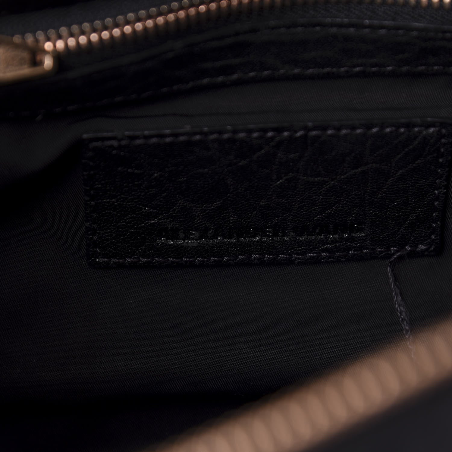 Alexander Wang Pebbled Lambskin Rockie Black Rose Gold Hardware 8 of 9
