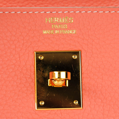 Hermes Taurillon Clemence Birkin 40 Rose Thè 11 of 23