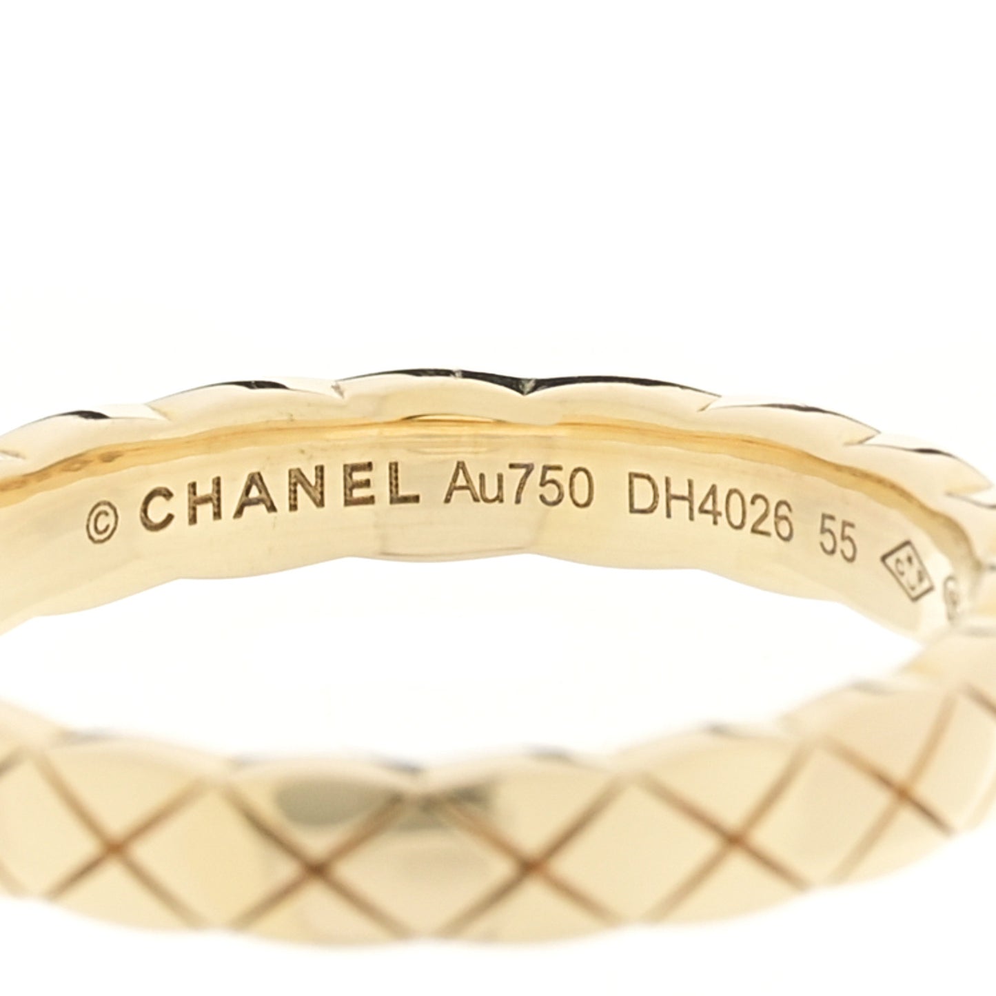 18K Yellow Gold Mini Coco Crush Ring 55 7.25