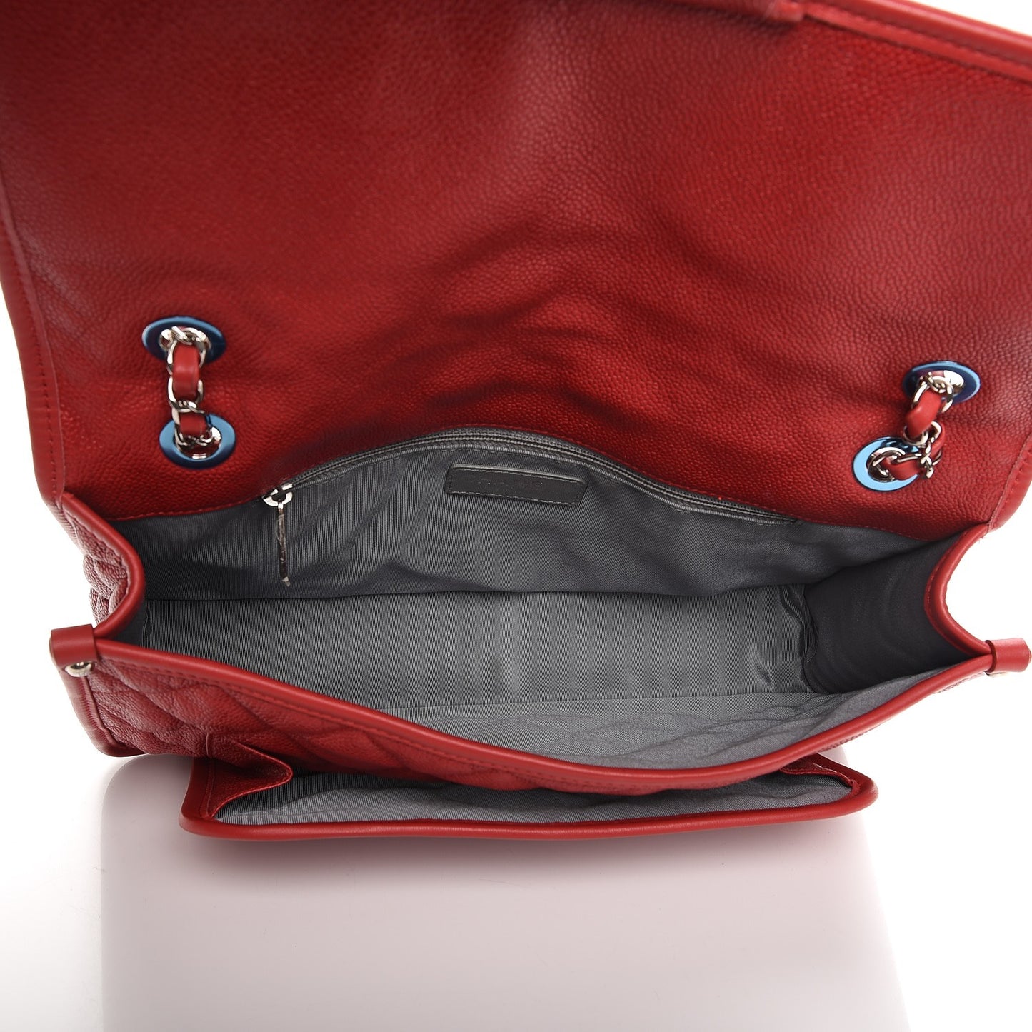 Caviar Large French Riviera Flap Red