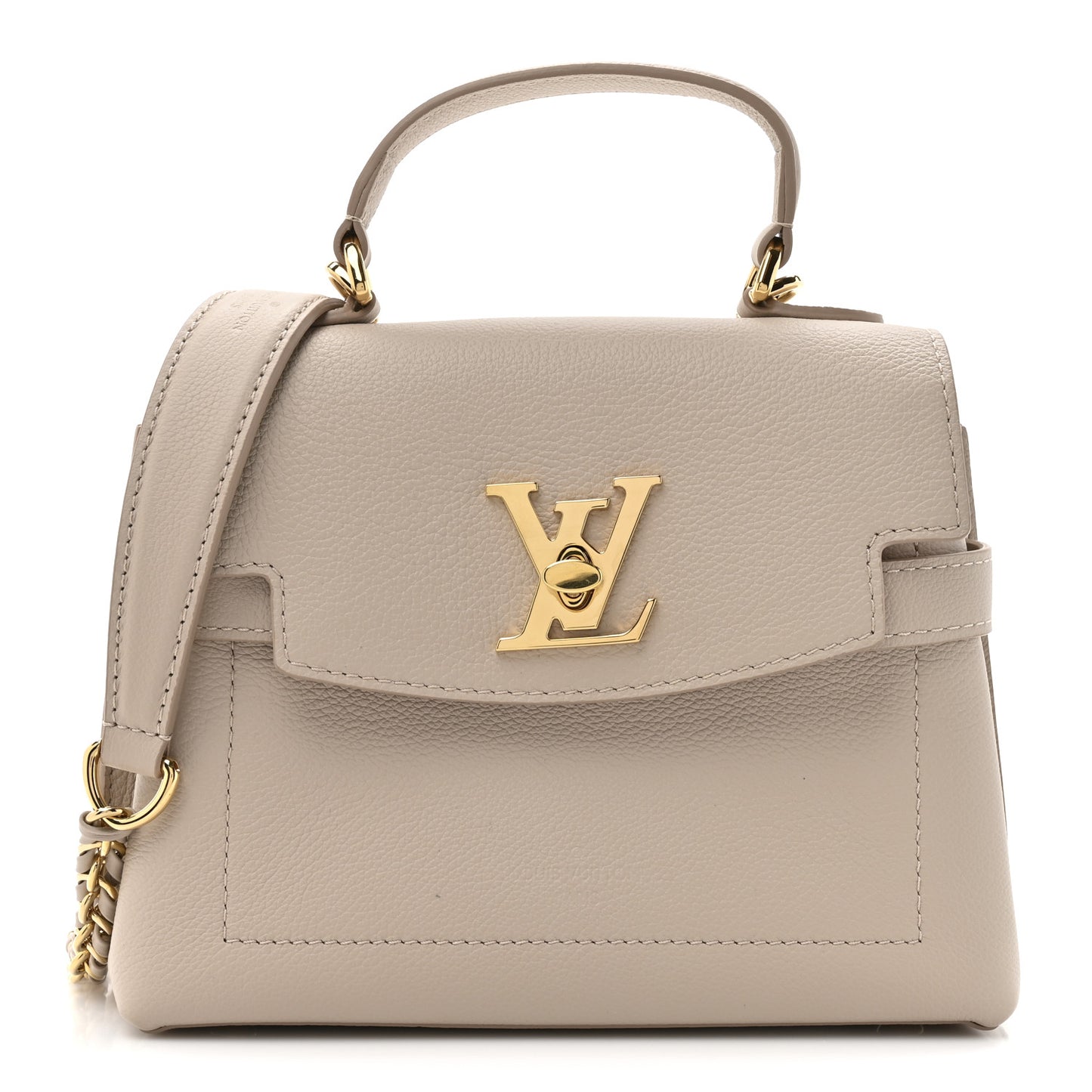 Soft Calfskin Mini Lockme Ever Greige