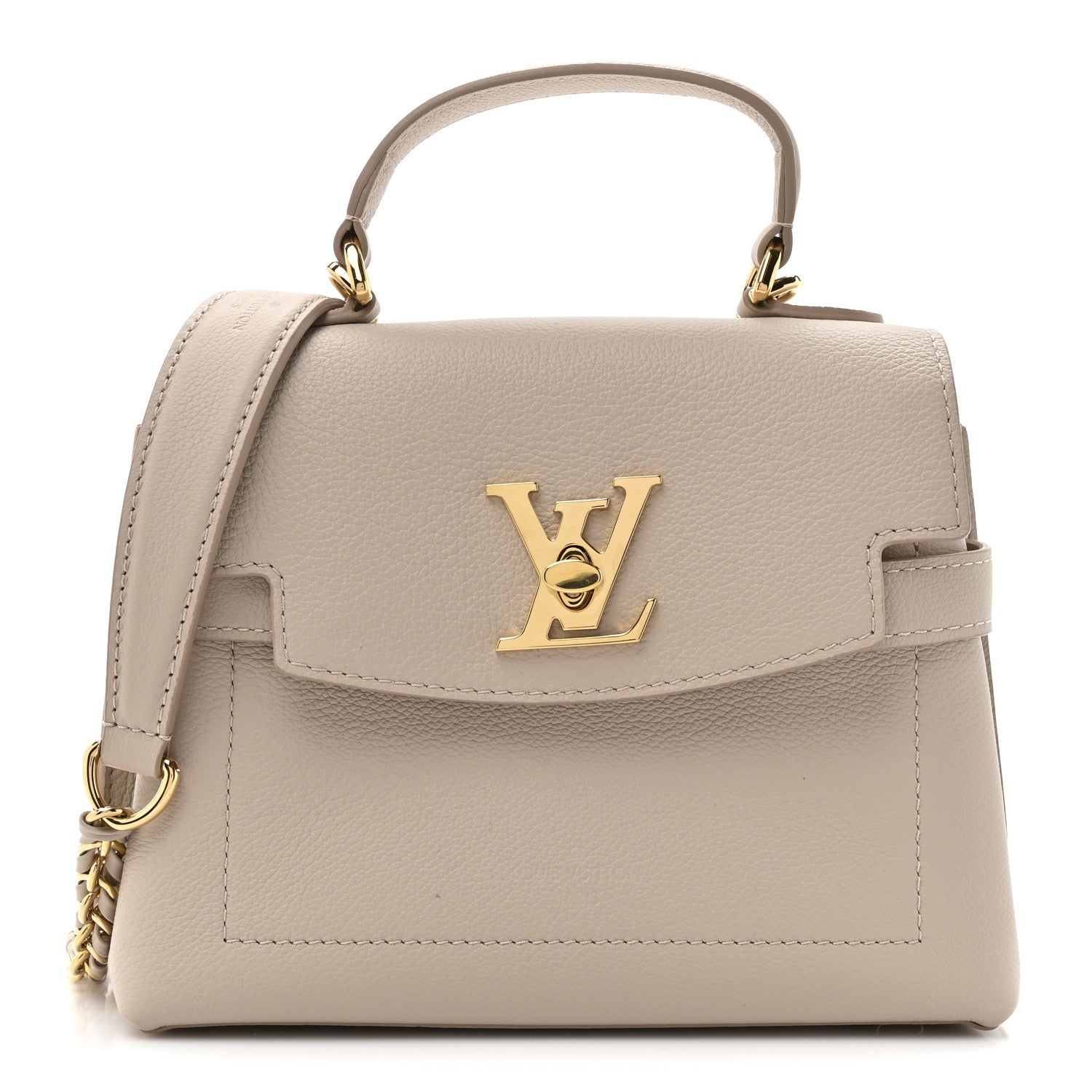 Louis Vuitton Soft Calfskin Mini Lockme Ever Greige 1 of 9