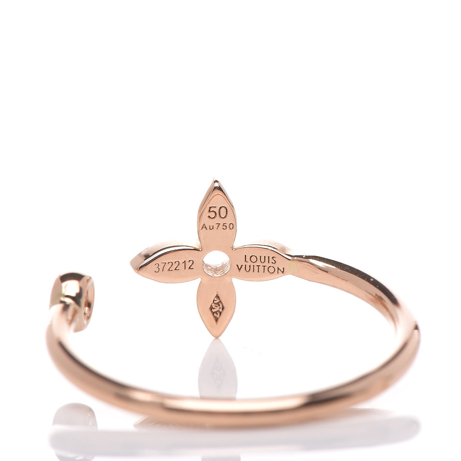Louis Vuitton 18K Yellow Pink White Gold Diamond Idylle Blossom Ring Set of 3 50 5.25 9 of 12