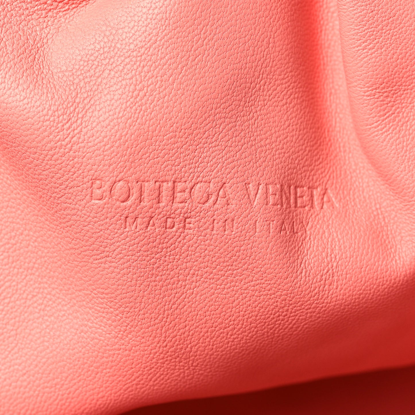 Nappa Maxi Intrecciato The Pouch Oversized Clutch Peach
