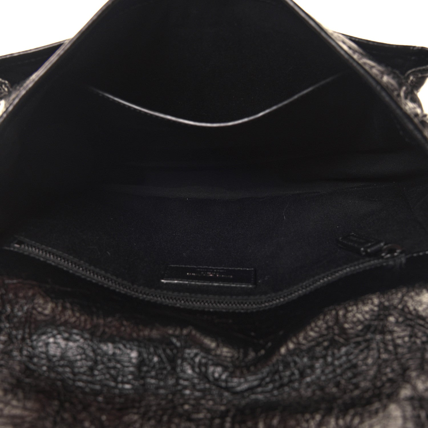 Saint Laurent Crinkled Calfskin Matelasse Monogram Medium Niki Chain Satchel Black 9 of 25