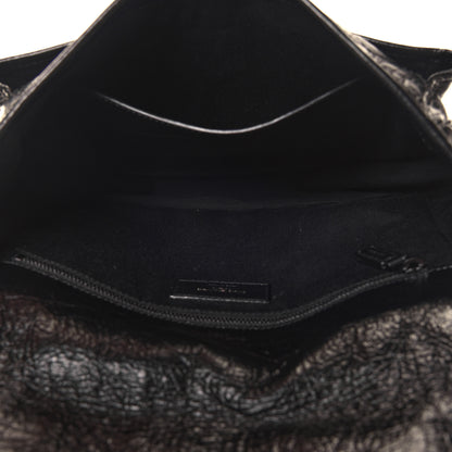 Saint Laurent Crinkled Calfskin Matelasse Monogram Medium Niki Chain Satchel Black 9 of 25
