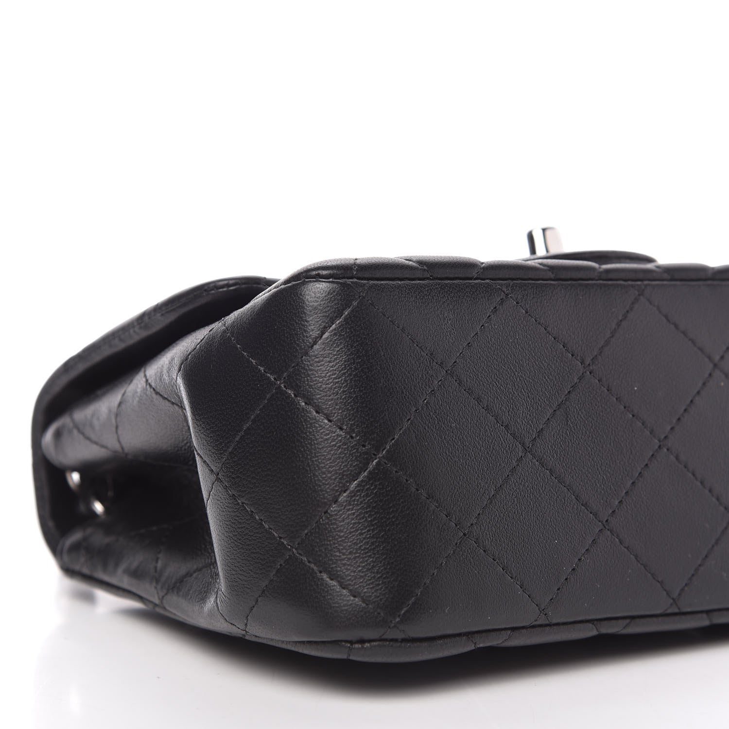 Chanel Lambskin Quilted Mini Square Flap Black 6 of 10