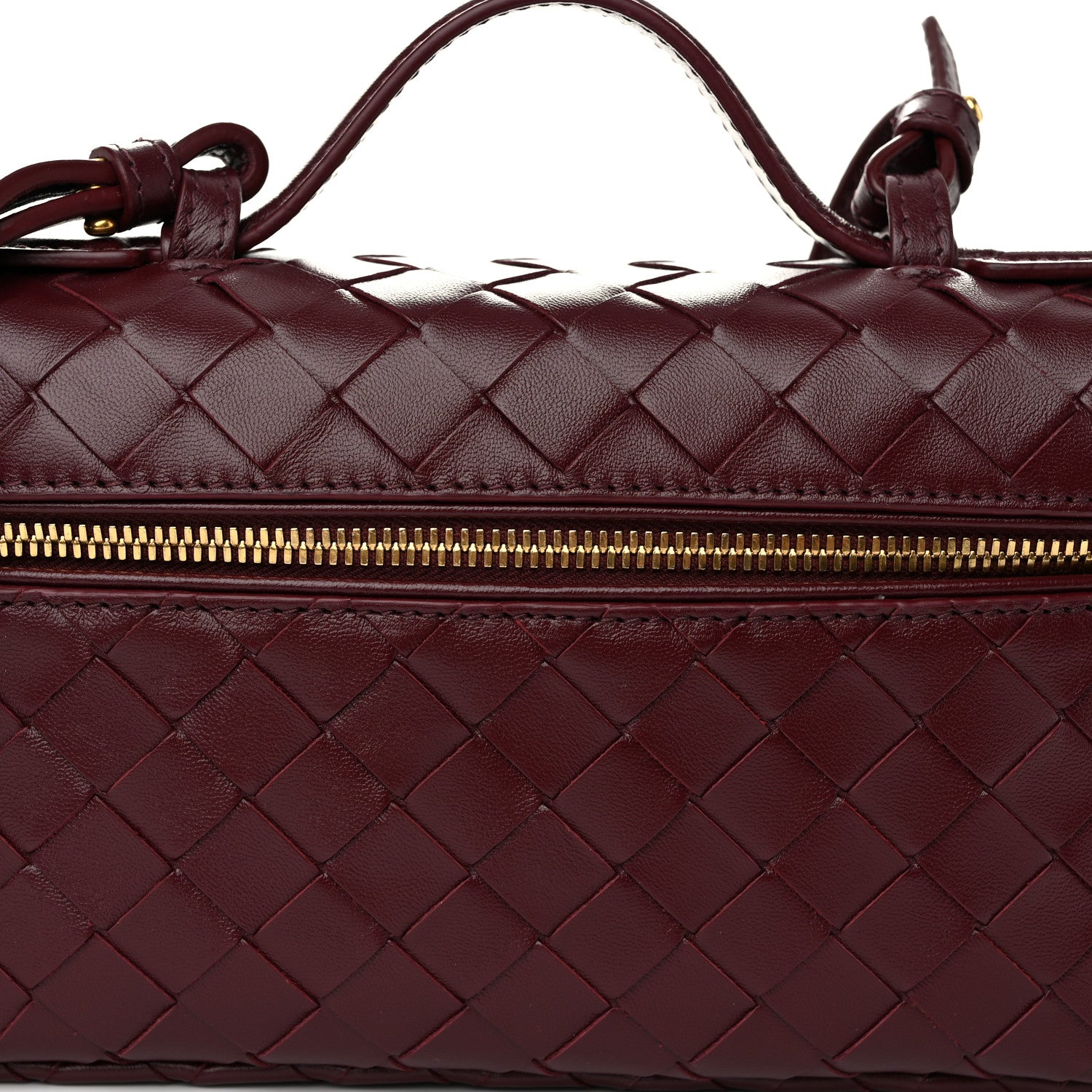 Bottega Veneta Nappa Intrecciato Bang Bang Vanity Case Barolo 8 of 11
