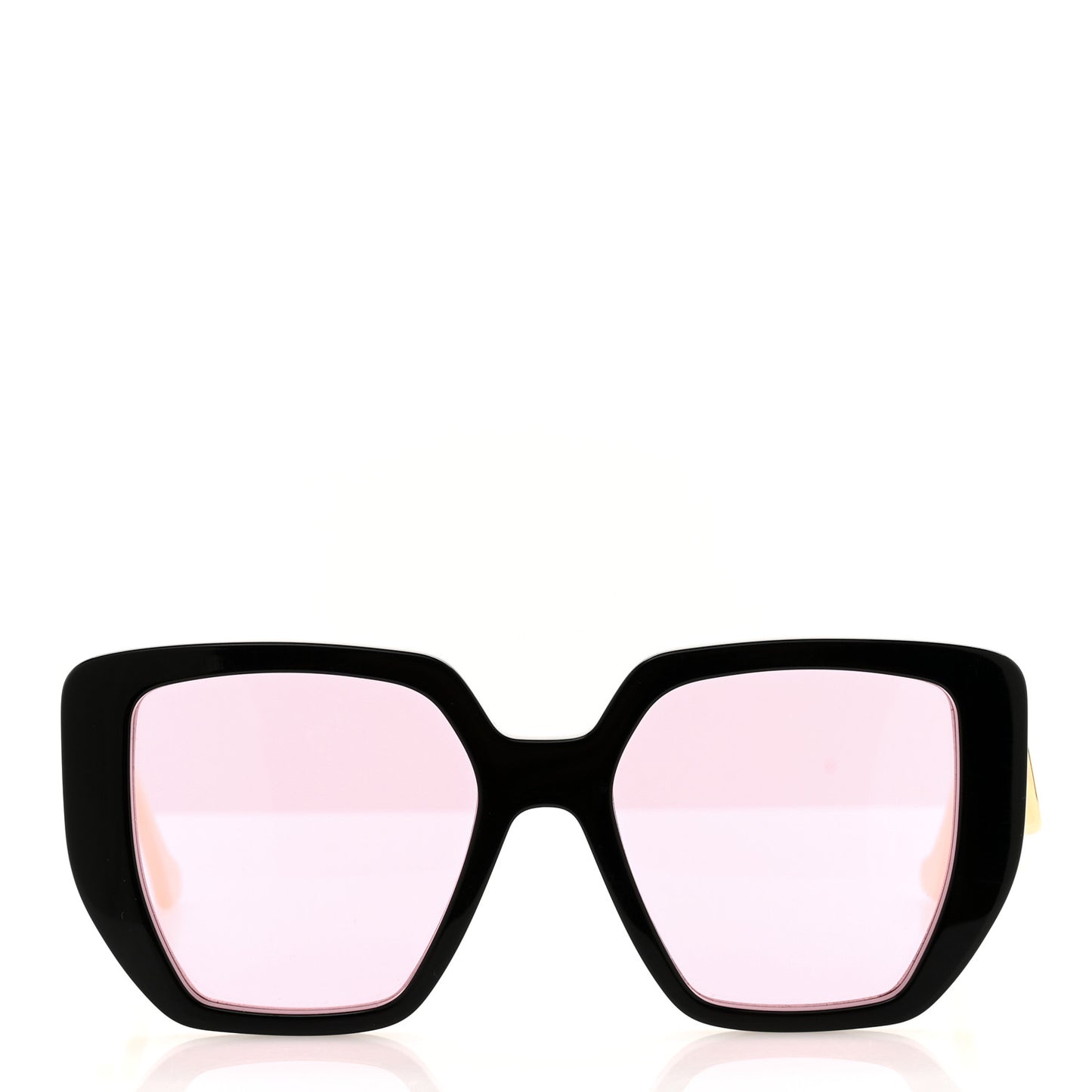 Acetate Square Frame Sunglasses GG0956S Black White