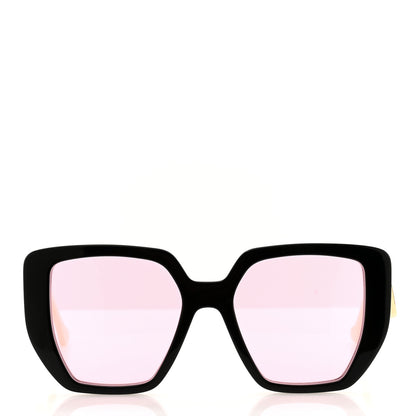 Gucci Acetate Square Frame Sunglasses GG0956S Black White 2 of 6