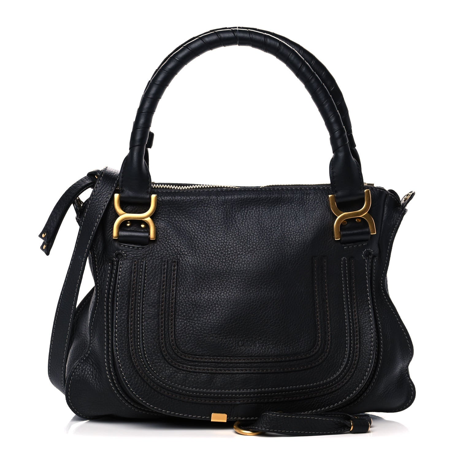 Chloe Calfskin Medium Marcie Satchel Black 1 of 15