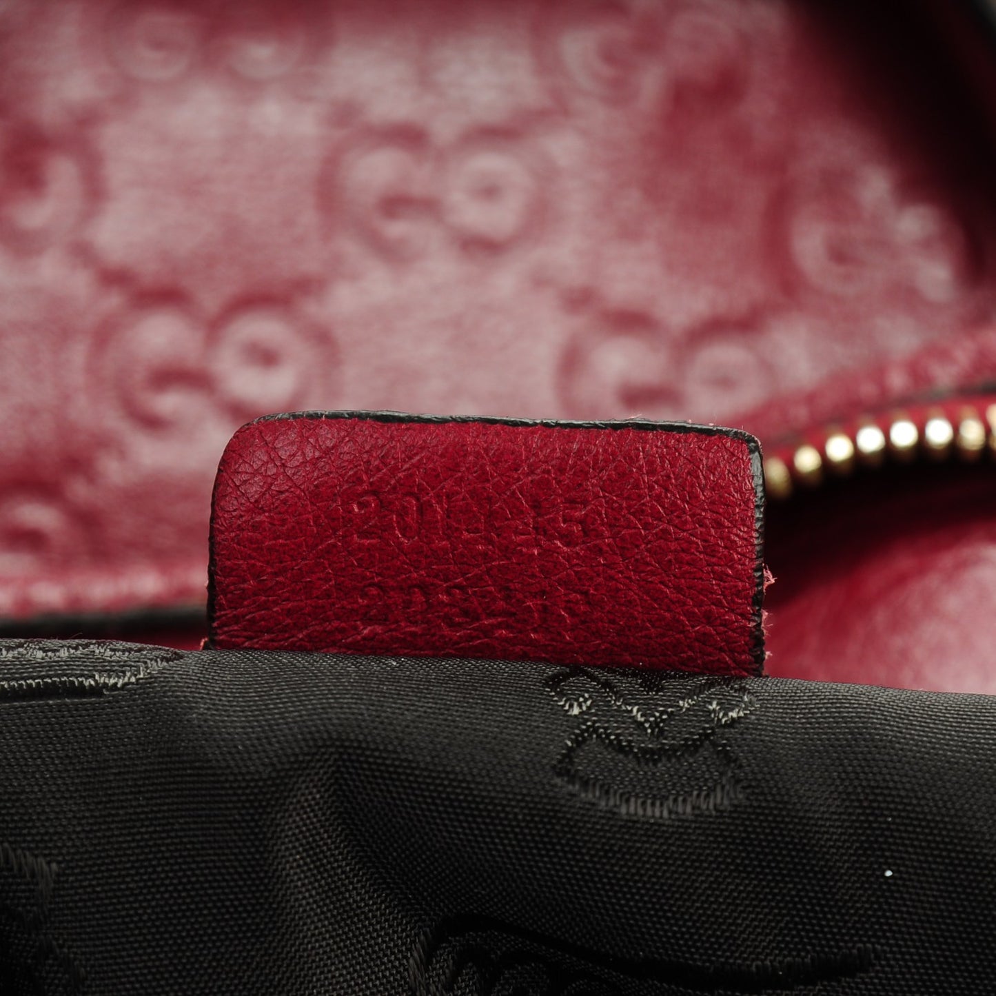 Guccissima XL Tote Red