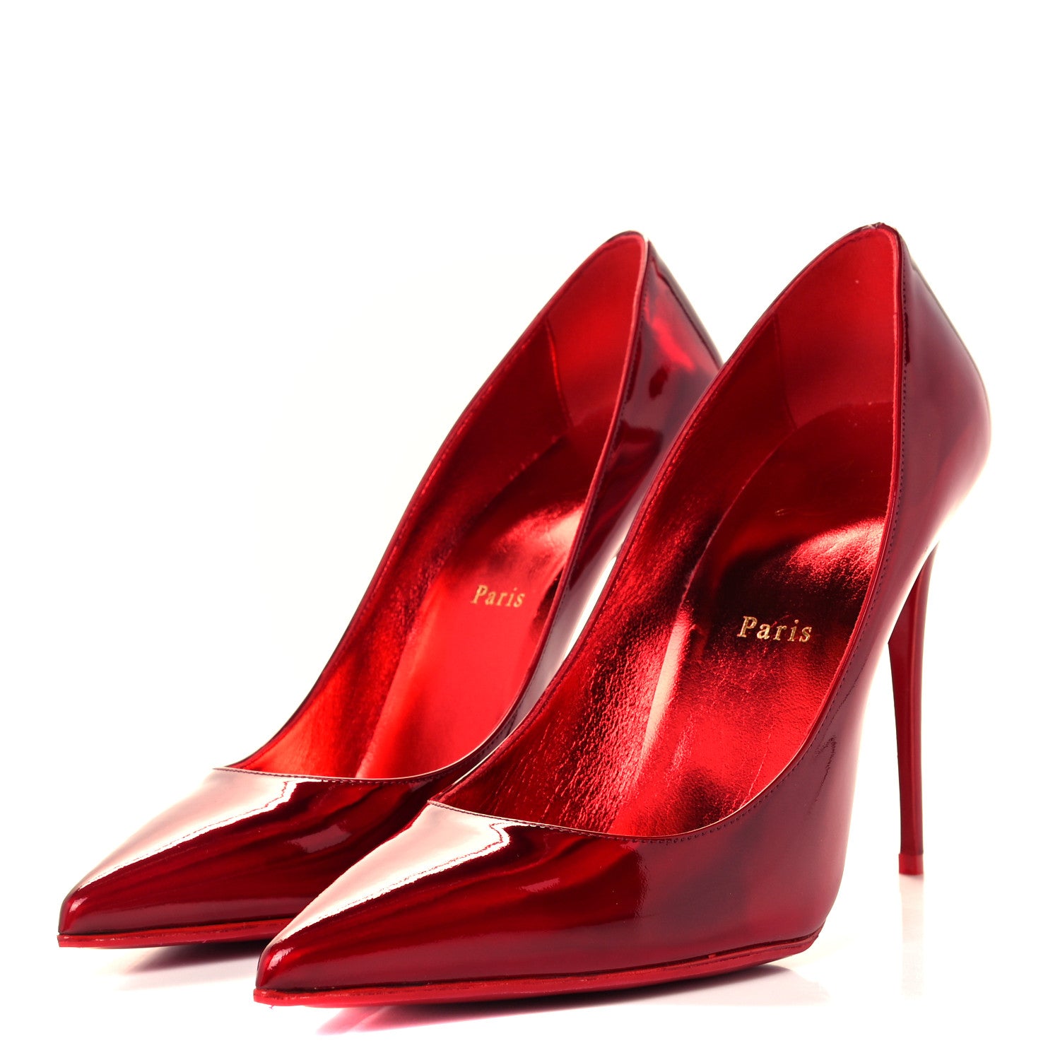 Christian Louboutin Metallic Patent Psychic So Kate 100 Pumps 40.5 Loubi 3 of 10