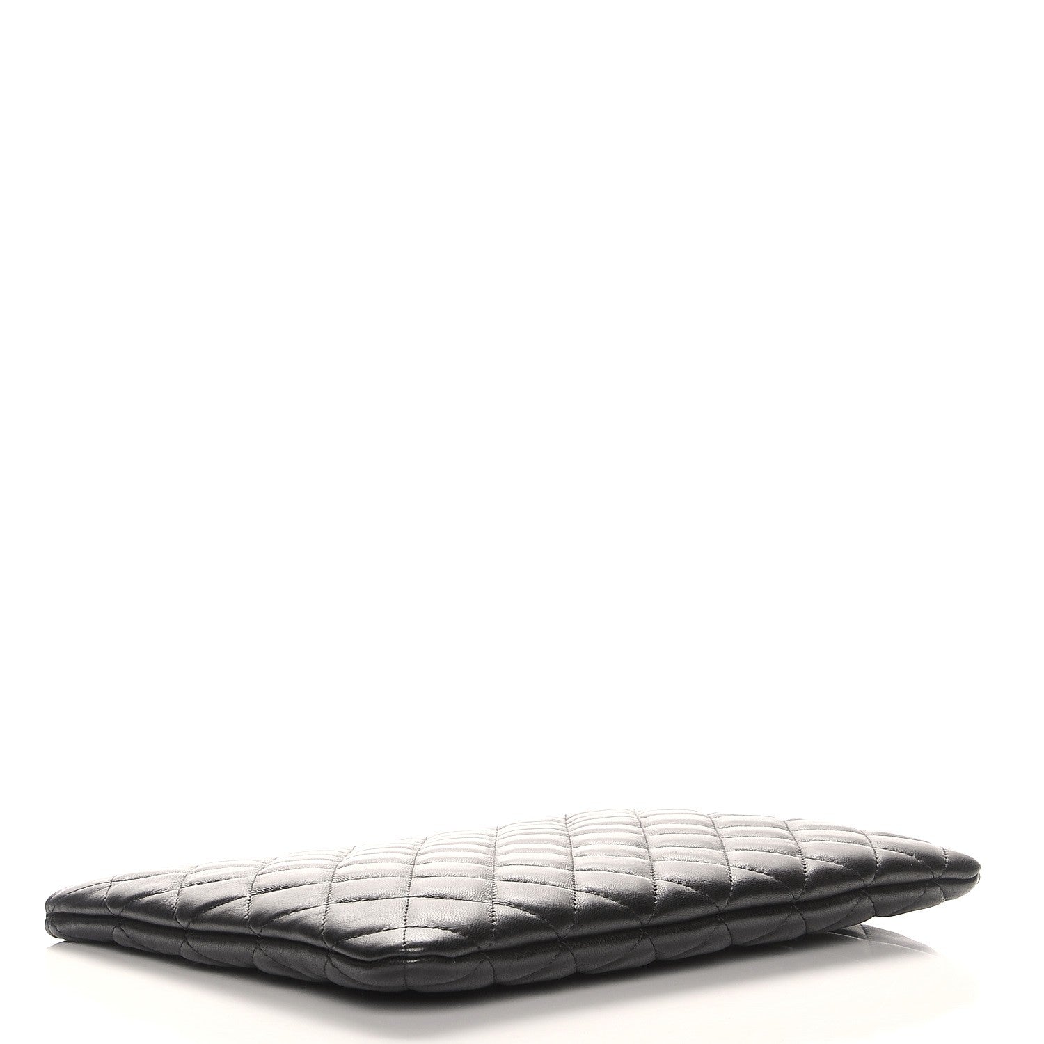 Chanel Lambskin Quilted Medium Cosmetic Case Black 4 of 8
