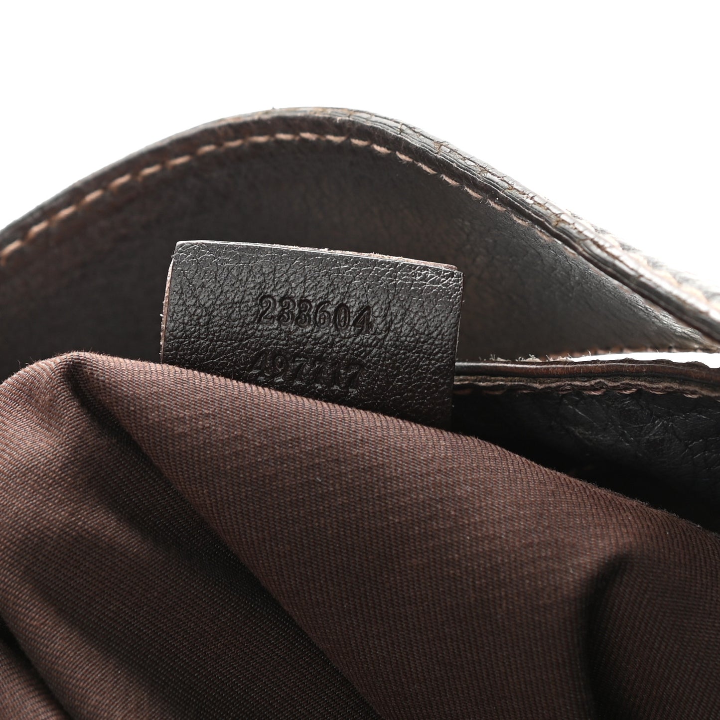 Monogram Large New Ladies Web Hobo Dark Brown