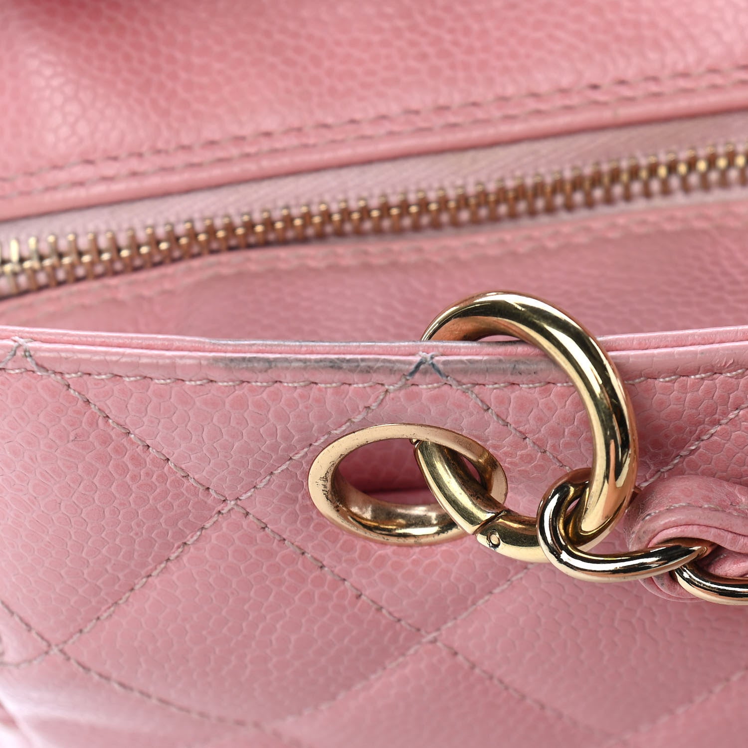 Chanel Caviar Quilted Petit Timeless Shopping Tote PTT Pink 12 of 14