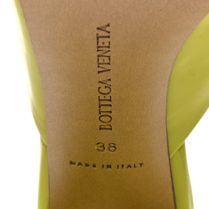 Bottega Veneta Supergloss Patent Tower 90mm Mule Pumps 38 Kiwi 6 of 8